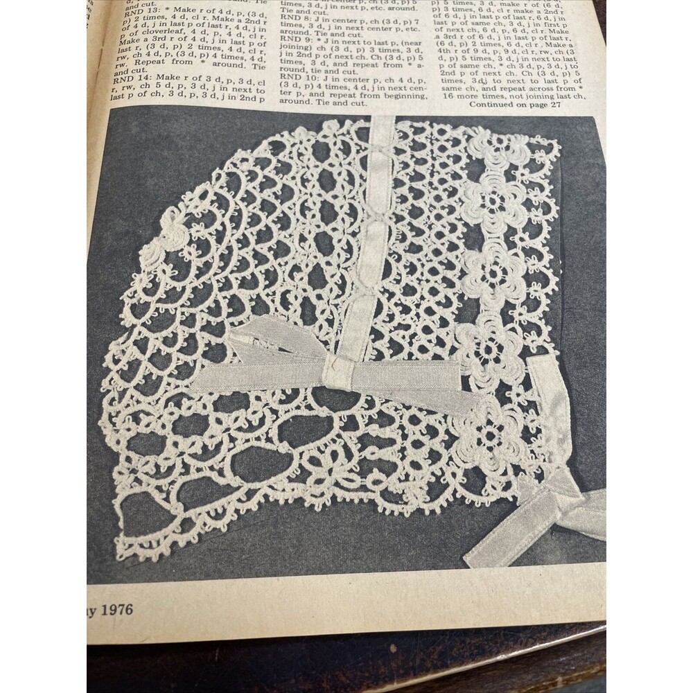Vintage May 1976 Magazine Olde Time Needlework Patterns And Designs - Picture 10 of 12